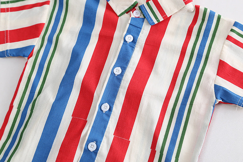 Multicolored Shirt Set