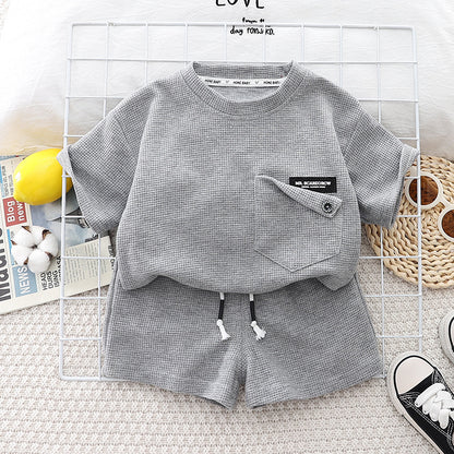 Textured Shorts Set