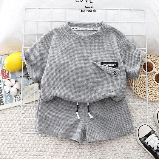 Textured Shorts Set