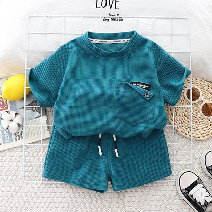 Textured Shorts Set