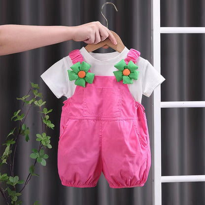Floral Dungaree