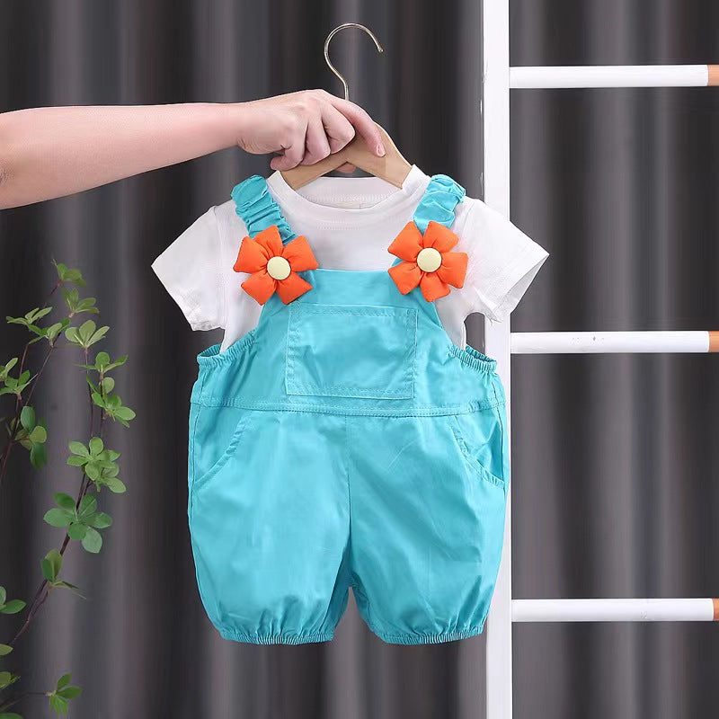 Floral Dungaree