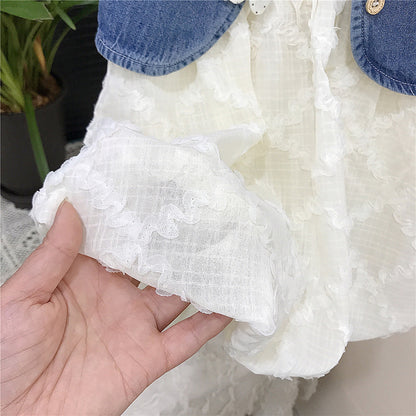 Denim Bow Dress