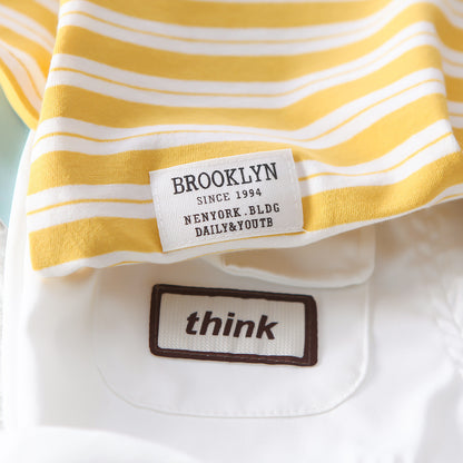 Stripped Tshirt Shorts Set