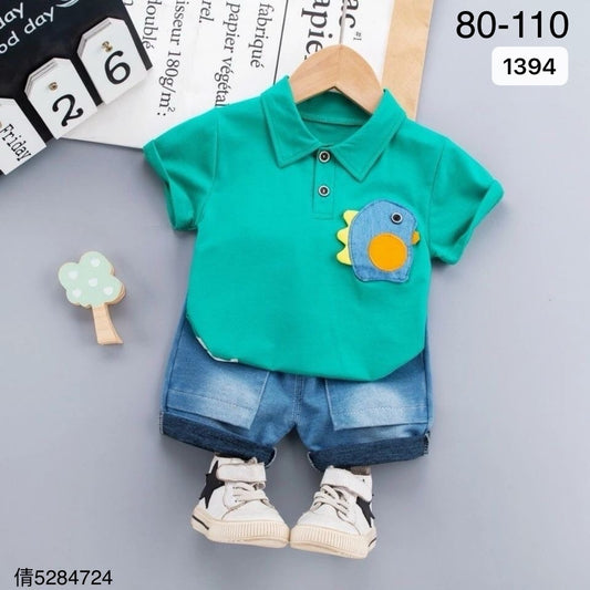 Polo T-Shirt Denim Set