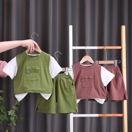 Three Piece Shorts Set