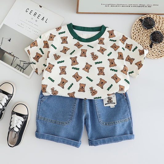 Teddy Bear Denim Shorts