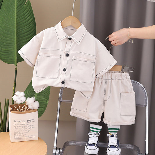 Monochrome Shorts Set