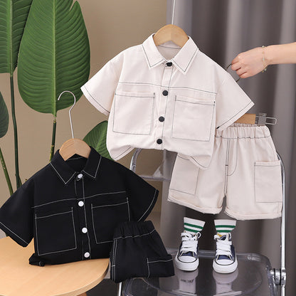 Monochrome Shorts Set