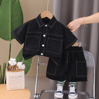 Monochrome Shorts Set