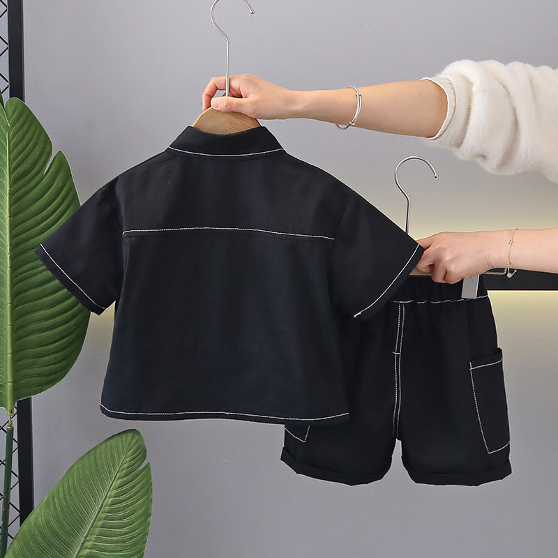 Monochrome Shorts Set