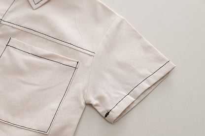 Monochrome Shorts Set