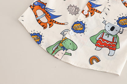 Animal Denim Shorts
