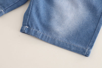Animal Denim Shorts