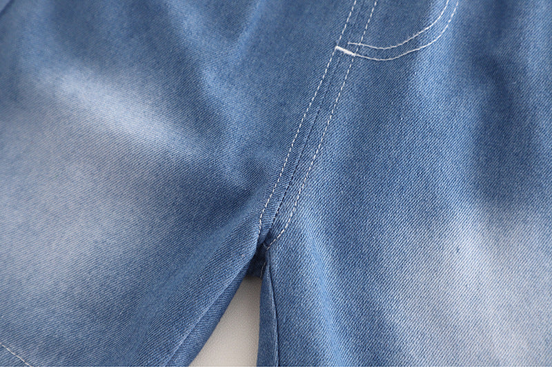 Animal Denim Shorts
