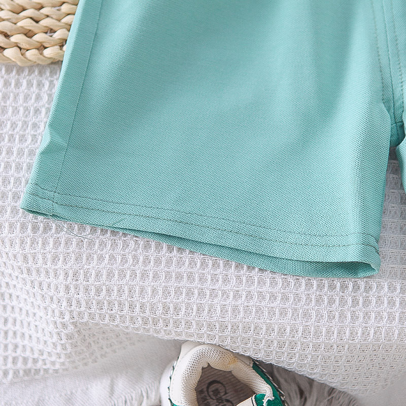 Polo T-shirt Matching Shorts Set