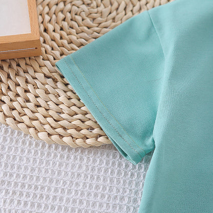 Polo T-shirt Matching Shorts Set