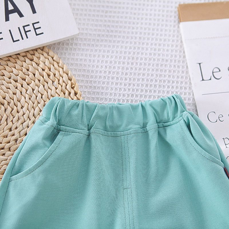 Polo T-shirt Matching Shorts Set