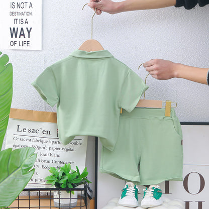 Polo T-shirt Matching Shorts Set