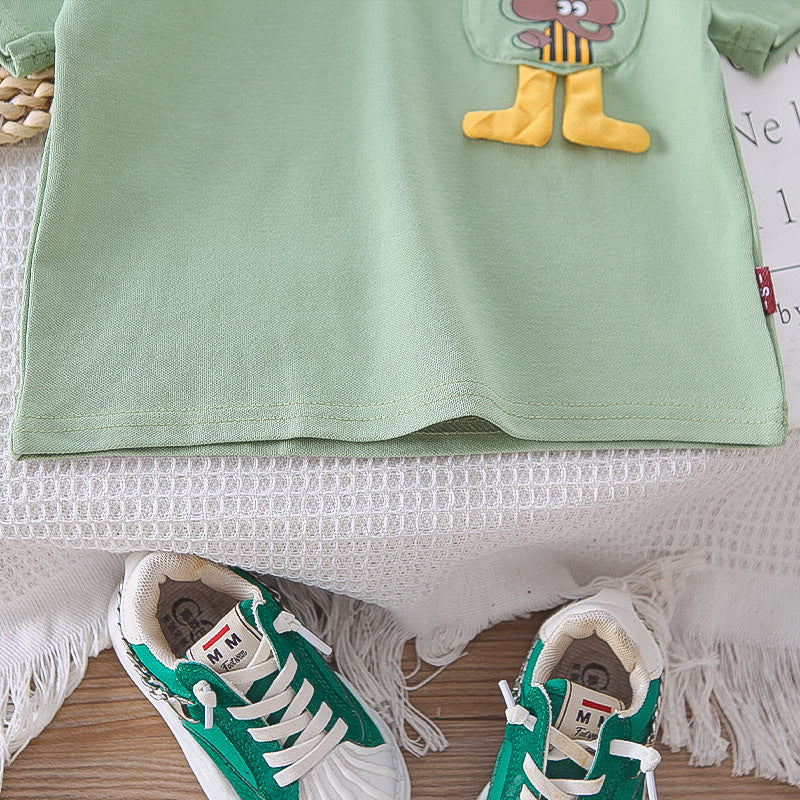 Polo T-shirt Matching Shorts Set