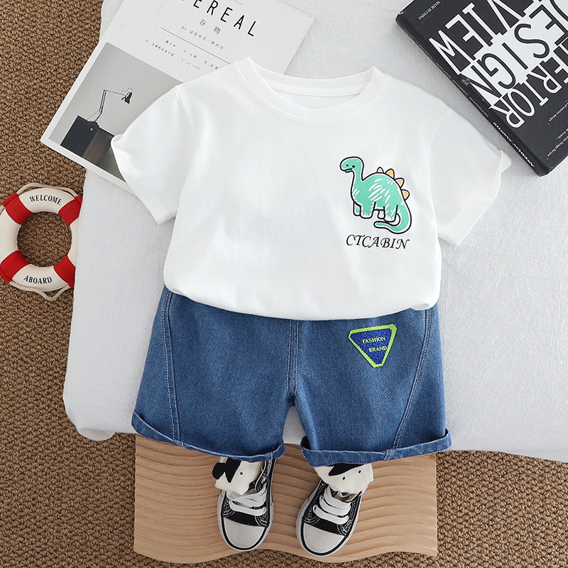 Dinosaur Tshirt Denim Set