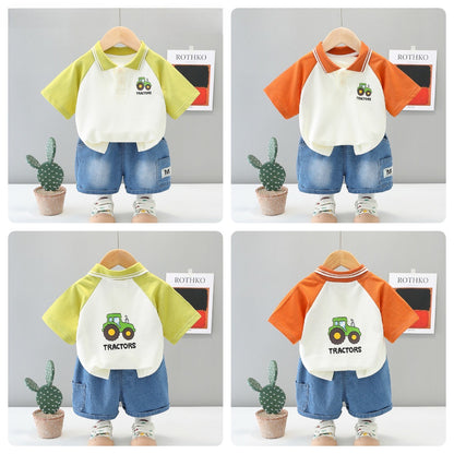 Polo Tshirt Shorts Set
