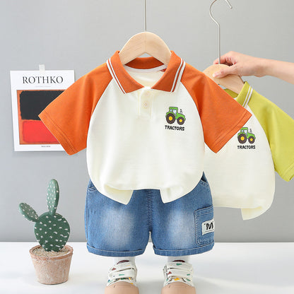 Polo Tshirt Shorts Set