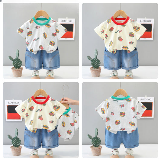 Hamburger Short Set