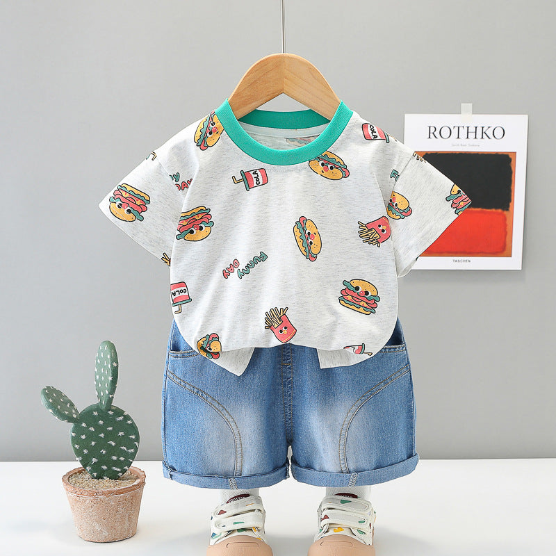 Hamburger Short Set