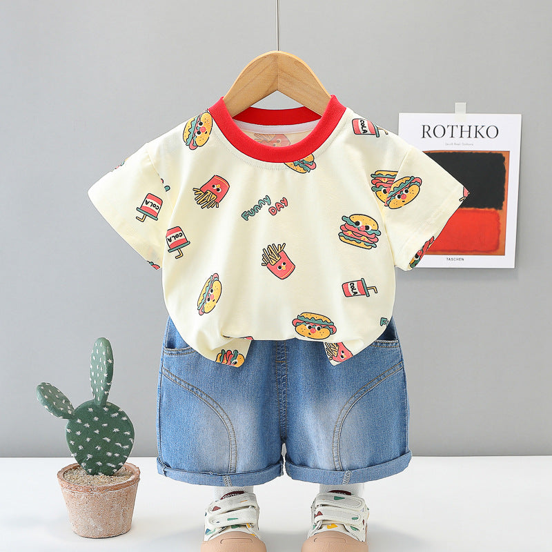 Hamburger Short Set