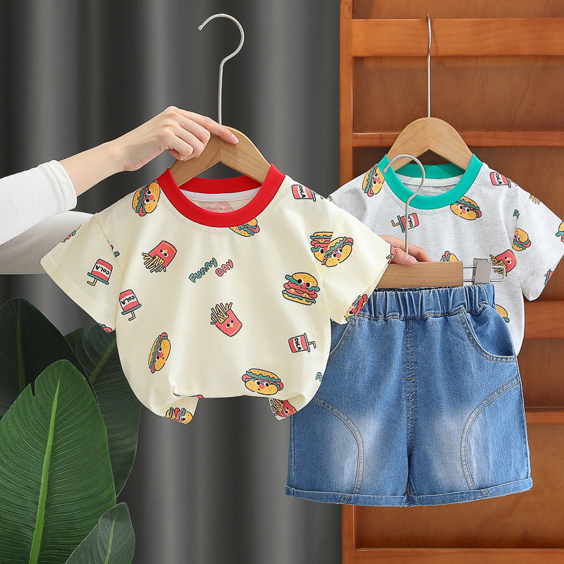 Hamburger Short Set