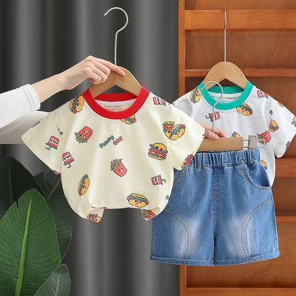 Hamburger Short Set