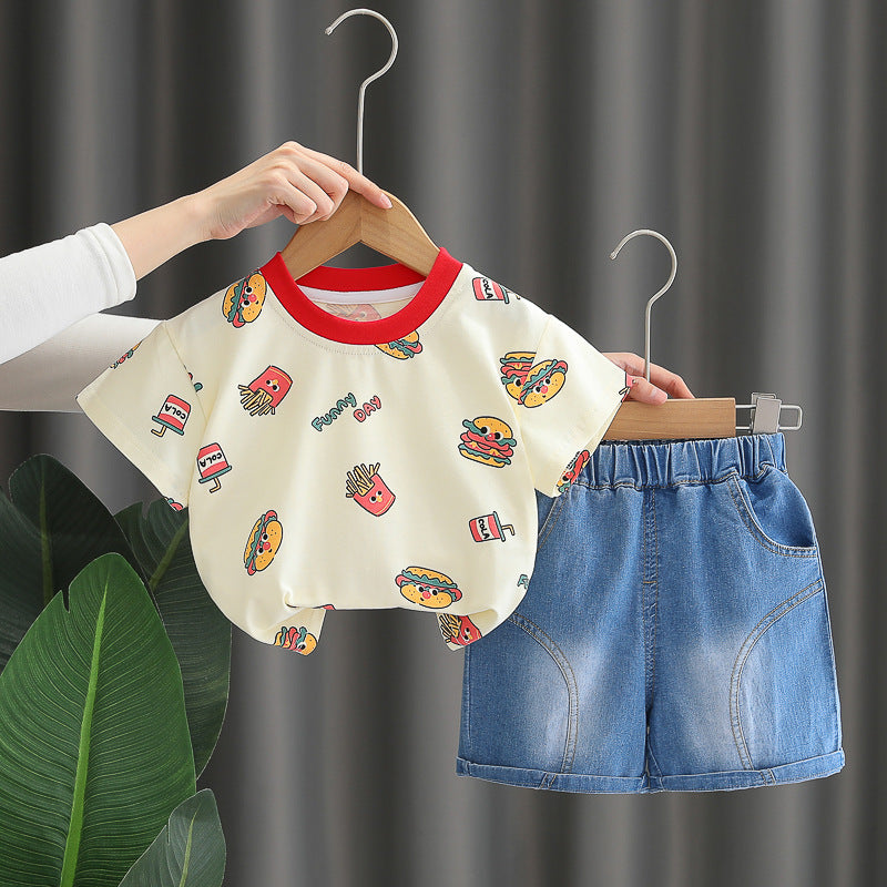 Hamburger Short Set