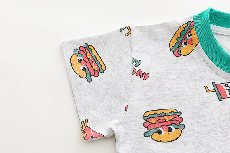 Hamburger Short Set