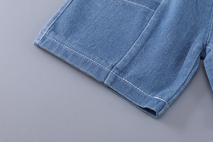 Dog Denim Short Set