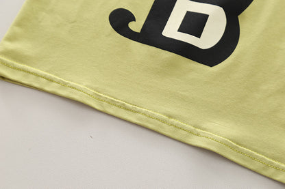 Tshirt Denim Shorts Set