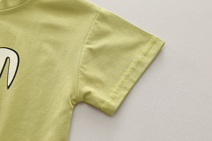 Tshirt Denim Shorts Set