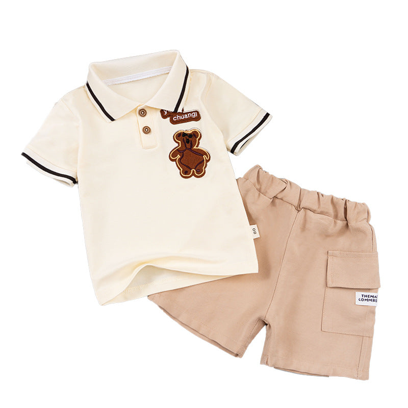 Polo T-shirt Shorts Set