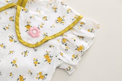 Peter Pan Collared Shorts Set