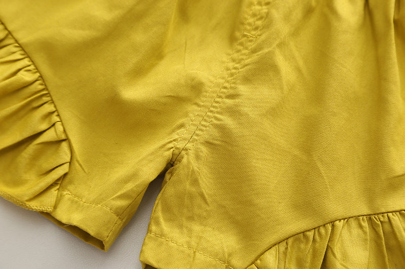 Peter Pan Collared Shorts Set