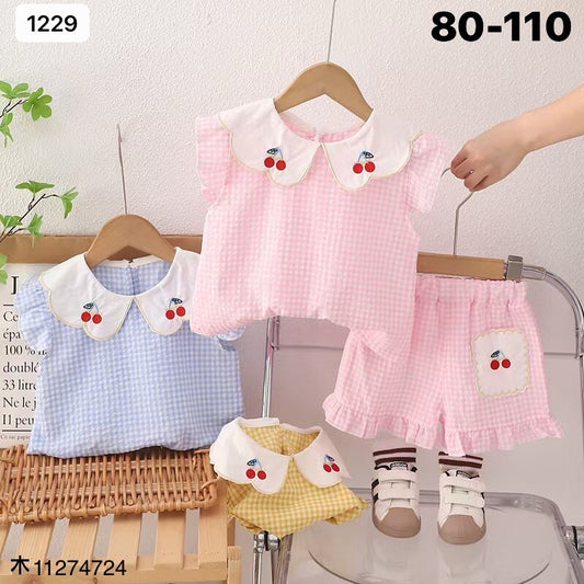 Cherry Shorts Set