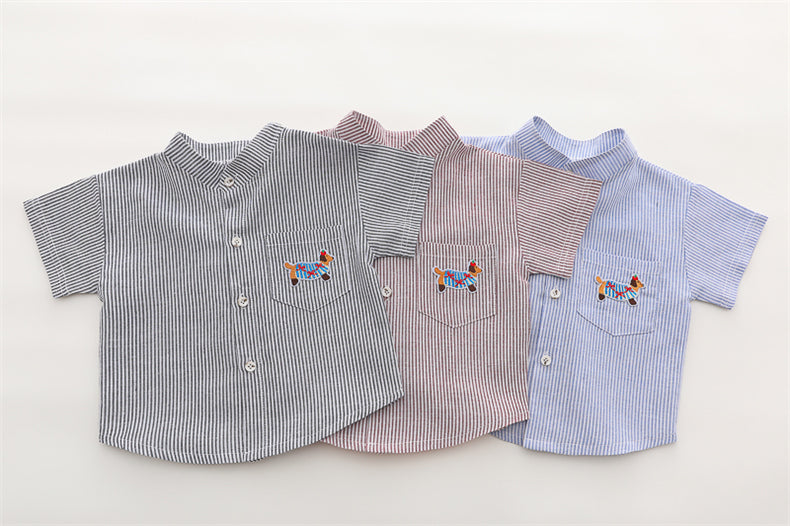 Stripped T-Shirt Shorts Set