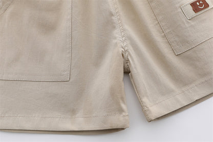 Stripped T-Shirt Shorts Set
