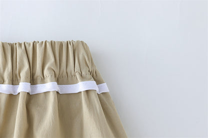Stripped T-Shirt Shorts Set