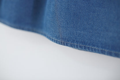 Peter Pan Collared Denim Dress
