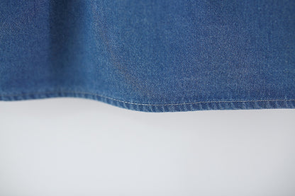 Peter Pan Collared Denim Dress