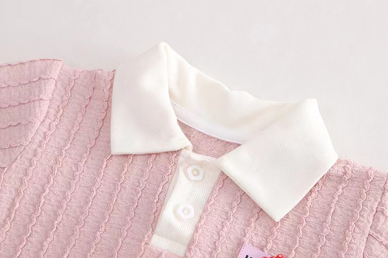 Pastel Polo T-Shirt Set