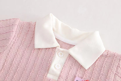 Pastel Polo T-Shirt Set