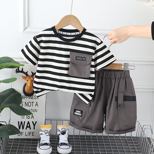 Monochrome Shorts Set