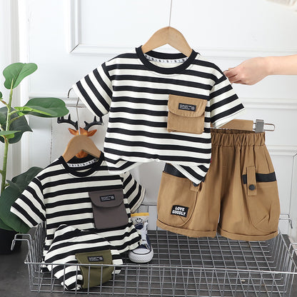 Monochrome Shorts Set